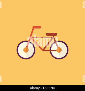 Bike. Trasporto Icona piatta Foto Stock