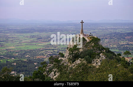 Vista da Puig de Sant Salvador Foto Stock