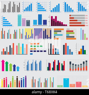 Elementi infografico. business diagrammi e immagini Foto Stock