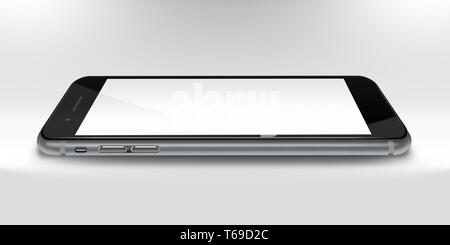 Elegante telefono dello smartphone realistiche. Foto Stock