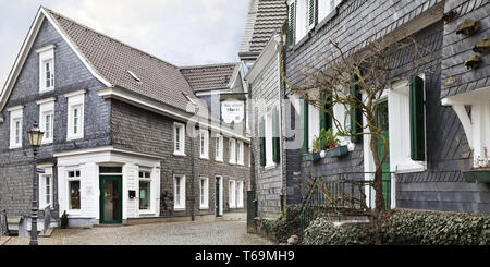 Città storica di Langenberg, Velbert, Bergisches Land, Nord Reno-Westfalia, Germania Foto Stock