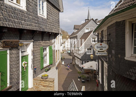 Città storica di Langenberg, Velbert, Bergisches Land, Nord Reno-Westfalia, Germania Foto Stock