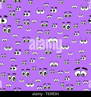 Seamless texture: cartoni animati. Foto Stock