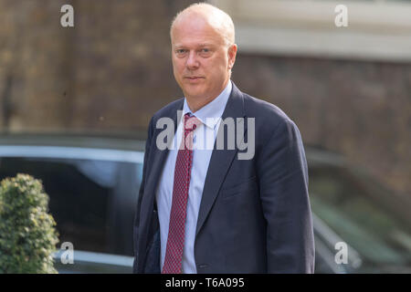 Londra 30 Aprile 2019, Chris Grayling MP, PC, Segretario dei trasporti arriva in una riunione del gabinetto a 10 Downing Street, Londra Credito: Ian Davidson/Alamy Live News Foto Stock