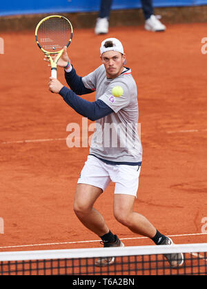 Monaco di Baviera, Germania. 30 apr, 2019. Maximilian MARTERER (GER) in azione nella sua partita contro Juan LONDERO (ARG) presso il Tennis BMW internazionale aperto da FWU, ATP a Monaco di Baviera, Aprile 30, 2019. Credito: Peter Schatz/Alamy Live News Foto Stock