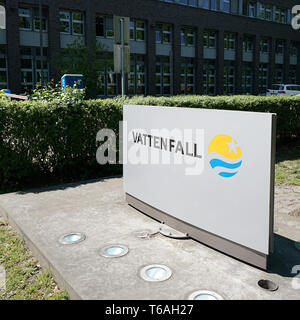 La sede centrale della società di Vattenfall Europe AG di Berlino. Foto Stock