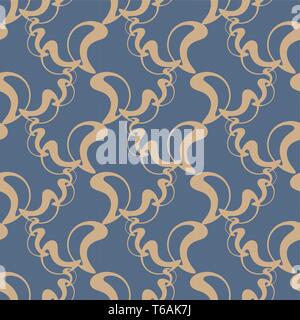 Abstract gli elementi del vettore su morbido pattern. Vintage design senza giunture per tessuto, web, carta da parati carta da imballaggio ecc. Illustrazione Vettoriale