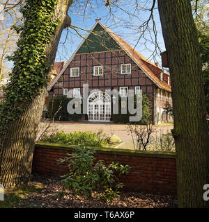 Hotel Klosterpforte dell'area dell'ex monastero Marienfeld, Harsewinkel, Germania Foto Stock