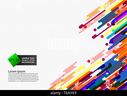 Multi colore astratta geometrica sfondo illustrazione vettoriale Illustrazione Vettoriale