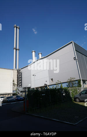 Edifici del vecchio impianto di cogenerazione Berlin-Mitte Foto Stock