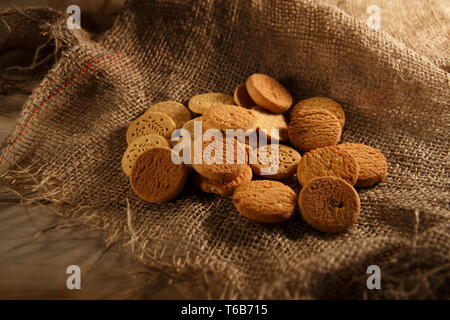 I cookie provenienti da diversi tipi di cereali Foto Stock