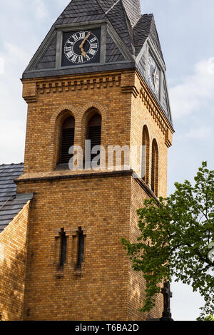 Bellissimo villaggio storico Ballenstedt, Montagne Harz, Sassonia-Anhalt, centrale tedesco Uplands Foto Stock