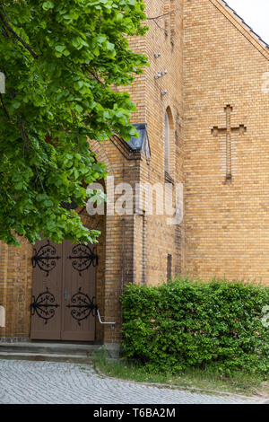 Bellissimo villaggio storico Ballenstedt, Montagne Harz, Sassonia-Anhalt, centrale tedesco Uplands Foto Stock