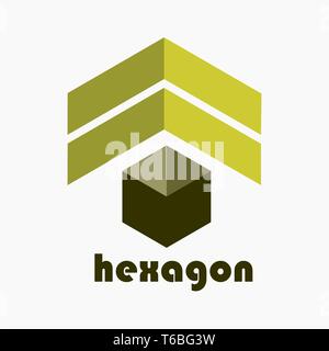 Logo vektor segi enam Illustrazione Vettoriale