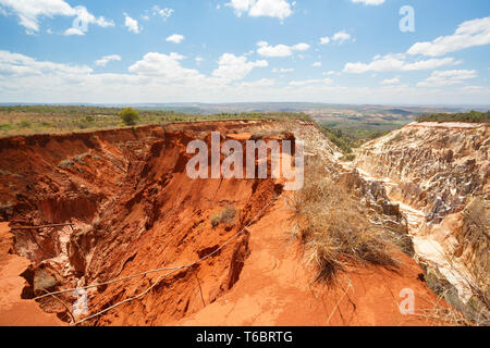 Ankarokaroka canyon di Ankarafantsika, Madagascar Foto Stock