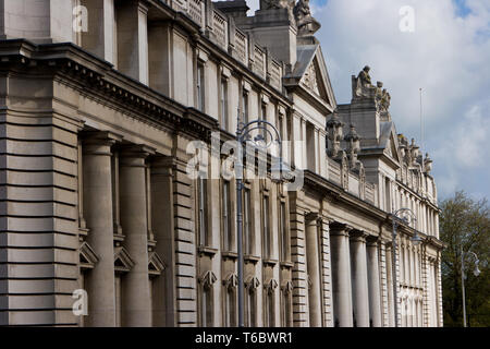 Merrion Street Upper a Dublino, Irlanda Foto Stock