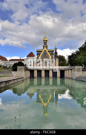 La cappella russa Darmstadt Foto Stock