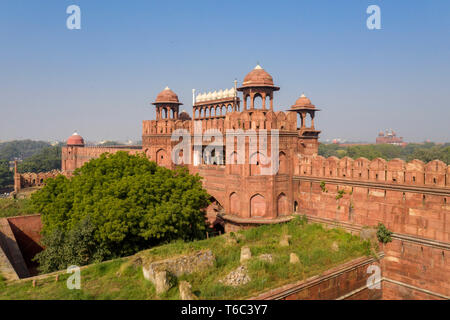 India, Nuova Delhi, Fort rosso Foto Stock