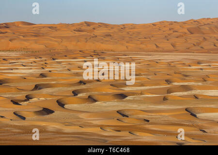 I UAE Abu Dhabi Provincia, Liwa Oasis, Rub Al Khali desert (Empty Quarter) Foto Stock