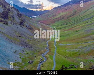 Regno Unito, Cumbria, Lake District, Honister Pass Foto Stock