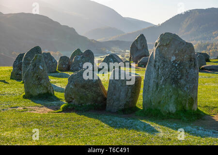 Regno Unito, Cumbria, Lake District, Castlerigg Stone Circle Foto Stock