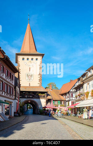 Torre Obertorturm in Gengenbach altstadt città vecchia, Gegenbach, Baden-WÃ¼rttemberg, Germania, Europa Foto Stock