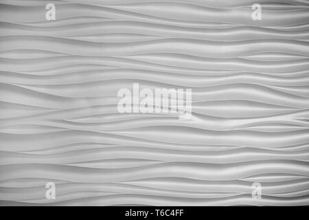 Abstract background: bianco texture ondulate. Foto Stock