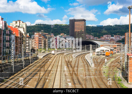 Stazione ferroviaria principale Bilbao Foto Stock