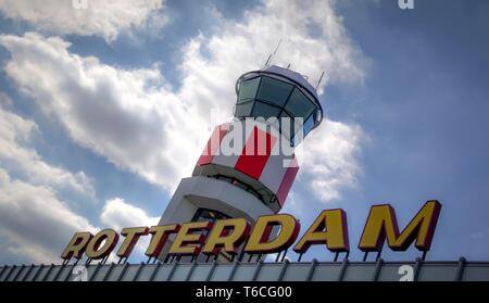 Panoramica di Rotterdam Airport Foto Stock