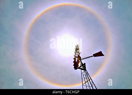 Alone effetto luce della Namibia Foto Stock