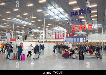 Aeroporto di ORLY Il nuovo terminal 3 Foto Stock