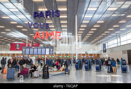 Aeroporto di ORLY Il nuovo terminal 3 Foto Stock