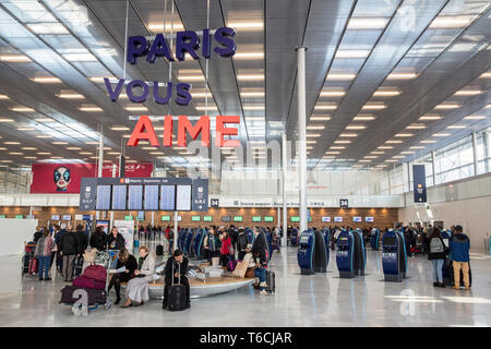 Aeroporto di ORLY Il nuovo terminal 3 Foto Stock