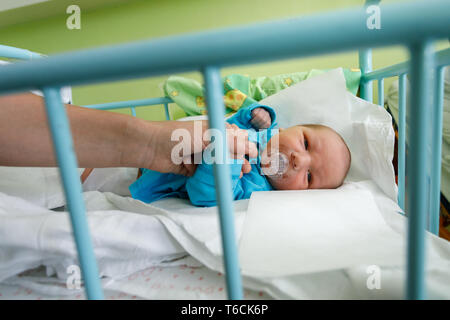 Neonato Neonati in ospedale Foto Stock