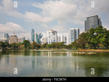 Parco Lumphinee a Bang Rak distretto di Bangkok. Regno di Thailandia Foto Stock