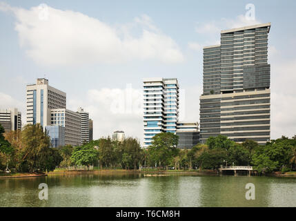 Parco Lumphinee a Bang Rak distretto di Bangkok. Regno di Thailandia Foto Stock