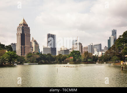 Parco Lumphinee a Bang Rak distretto di Bangkok. Regno di Thailandia Foto Stock