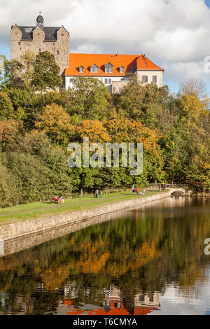 Castello Ballenstedt, Sassonia-Anhalt, Montagne Harz, Germania Foto Stock