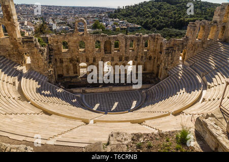 Teatro di Dionysis all'Acropoli in Grecia. Foto Stock