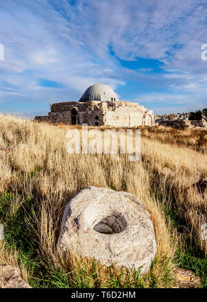 Umayyad Palace, Amman Cittadella, Governatorato di Amman, Giordania Foto Stock