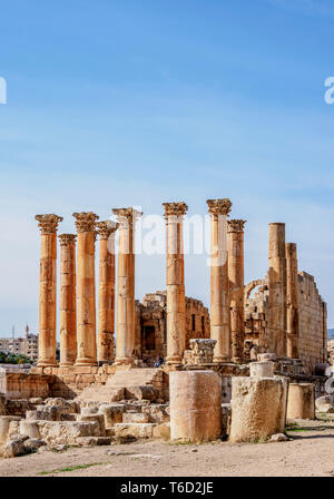 Tempio di Artemide, Jerash Jerash, Governatorato, Giordania Foto Stock