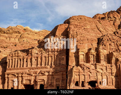 Palazzo e tombe corinzie, Petra, Ma'an Governatorato, Giordania Foto Stock