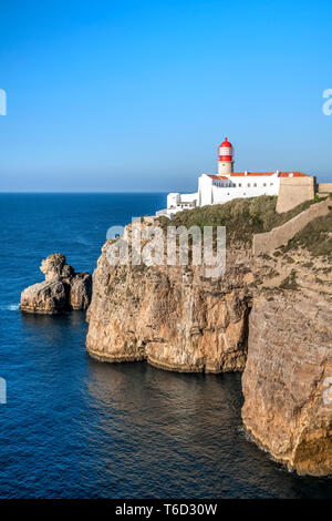 Capo San Vincenzo o Cabo de Sao Vicente, Vila do Bispo, Algarve, PORTOGALLO Foto Stock