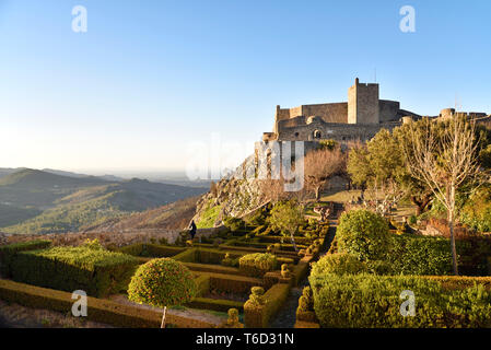 Il castello medievale di Marvao. Alentejo, Portogallo Foto Stock