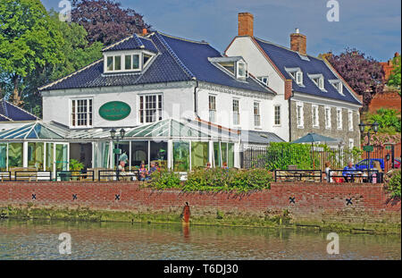 Waveney House Hotel, Fiume Waveney, Beccles, Suffolk Foto Stock