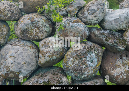 Nuraghe vicino a Nuoro, Sardegna centrale, Italia. Tra le migliaia di antiche strutture megalitiche costruite durante l'età nuragica tra il 1900 e il 730 A.C. Foto Stock