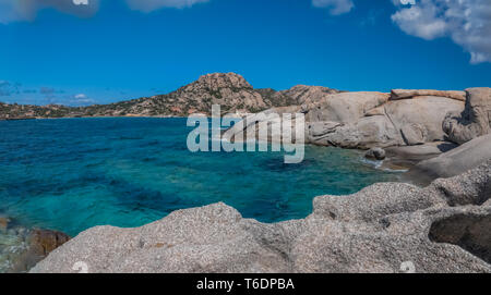 Parco Nazionale dell'Arcipelago di La Maddalena, sulla costa della Sardegna in provincia di Sassari, Sardegna settentrionale, Italia. Foto Stock