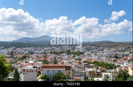 La città di creta Rethymno, visto dal vecchio castello Foto Stock