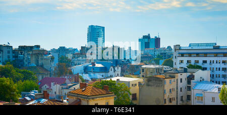 Vista panoramica di Bucarest, Romania Foto Stock