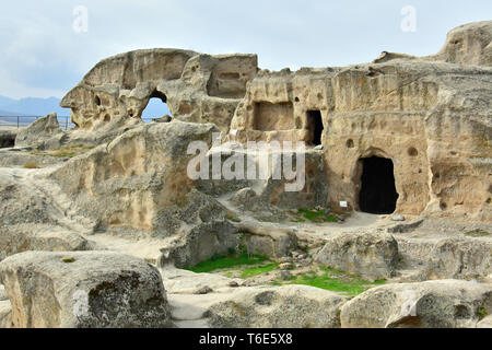 Grotta Antica città Uplistsikhe, Shida Kartli, Georgia Foto Stock